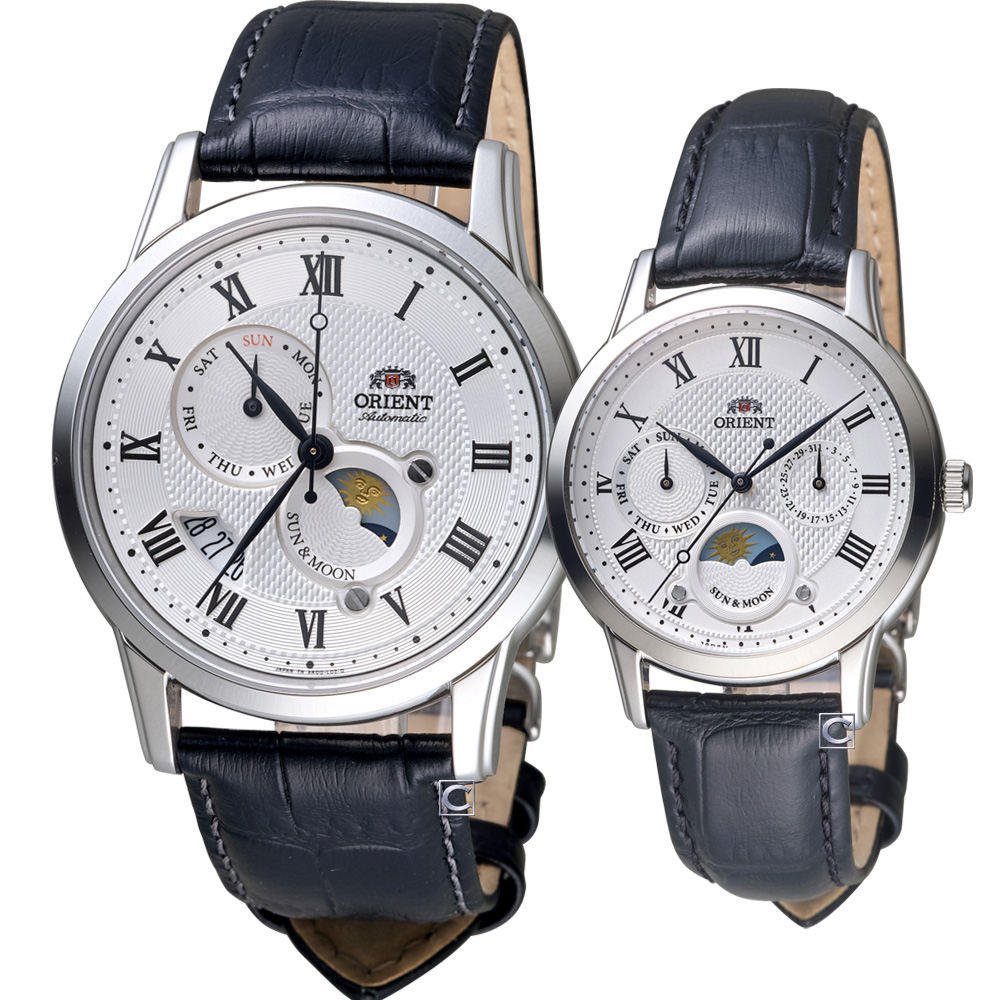 ORIENT 東方錶 情繫永恆時尚對錶(SAK00002S-RA-KA0006S)白
