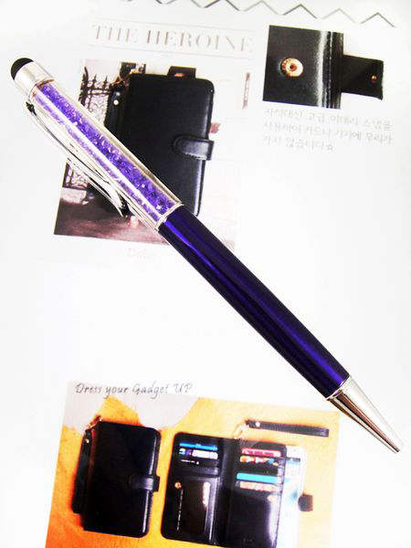 閃鑽超質感電容筆 兩用電容筆+原子筆 觸控筆