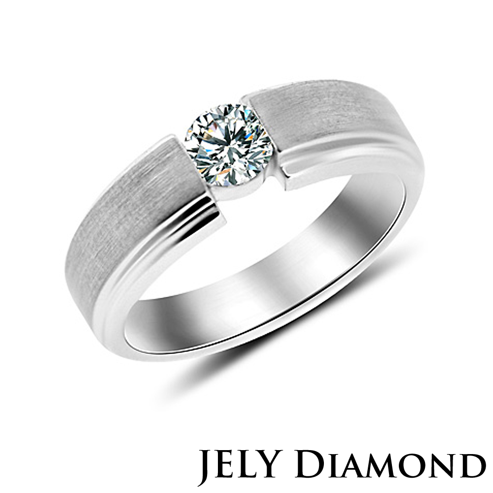 【JELY】知己 0.50ct H&A八心八箭完美車工鑽戒-男