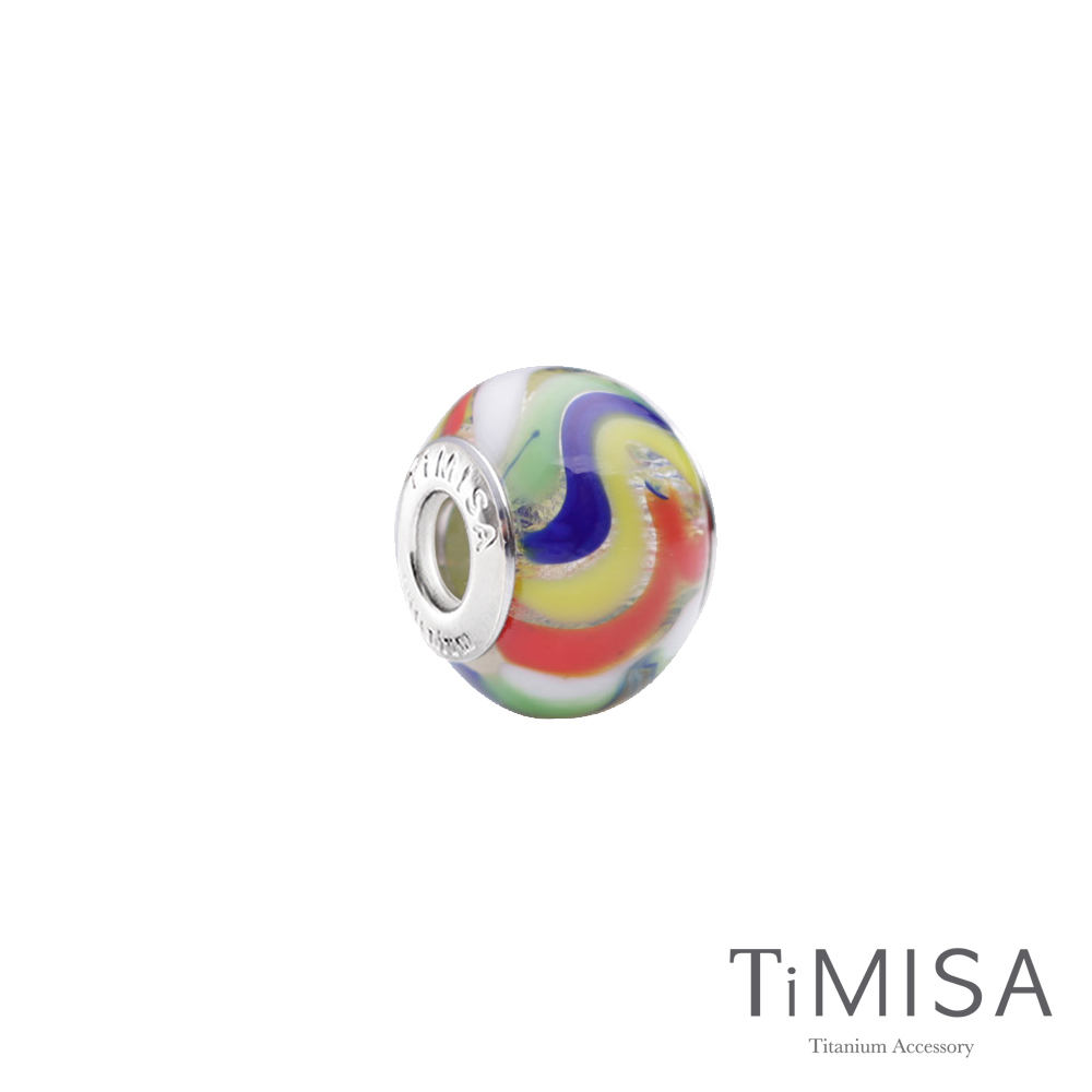 TiMISA 彩虹(11mm)純鈦琉璃 墜飾串珠