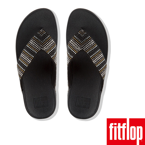 FitFlop STROBE? TOE-THONG SANDALS黑