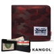 KANGOL 韓式潮流 多夾層橫式短皮夾+鑰匙圈禮盒-迷彩紅 product thumbnail 1