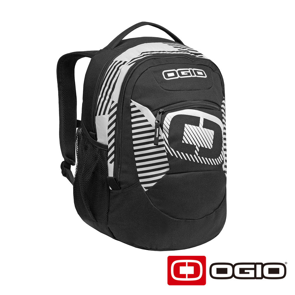 OGIO ROGUE 17吋 侵略者電腦後背包-黑白條紋