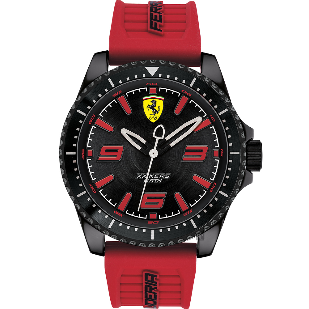 Scuderia Ferrari 法拉利 XX KERS 競速套錶-黑x紅色錶帶/45mm