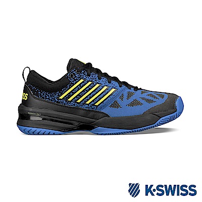 K-SWISS Knitshot專業網球鞋-男-黑/藍/綠