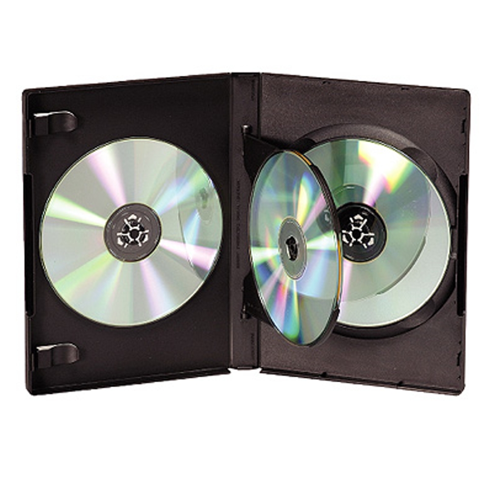 DigiStone 四片裝DVD光碟片精裝優質軟盒/黑色 25PCS