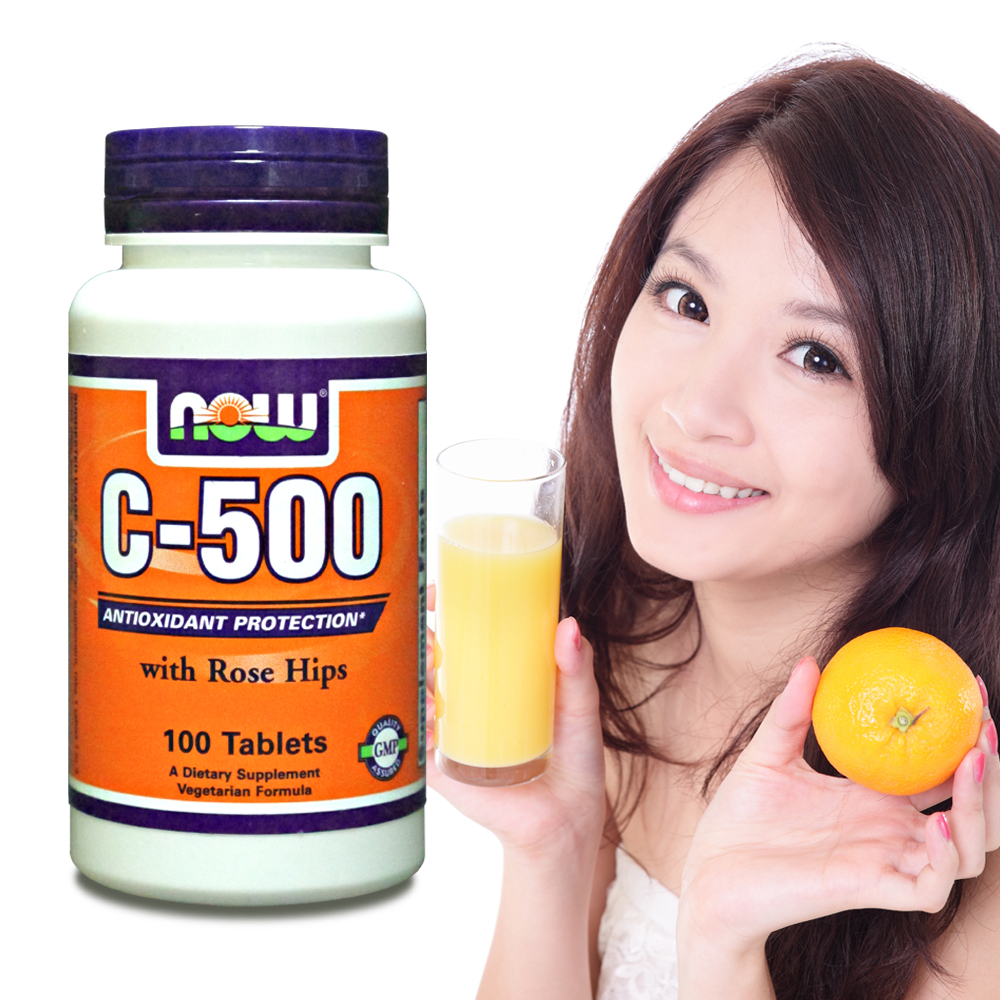 NOW健而婷－天然維他命C-500＋玫瑰果(100顆)