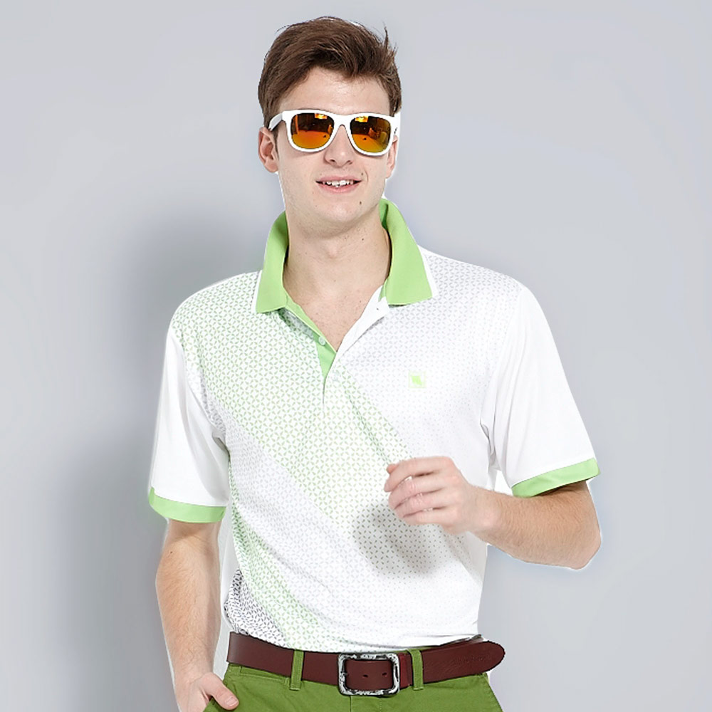 【Vallatno Leo】男版短袖排汗POLO衫(VS5205-04)綠色