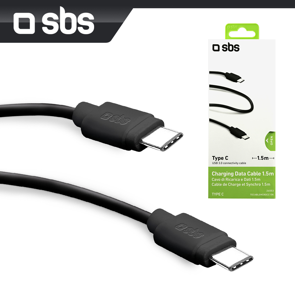 sbs USB3.0雙TypeC傳輸線 (1.5公尺)