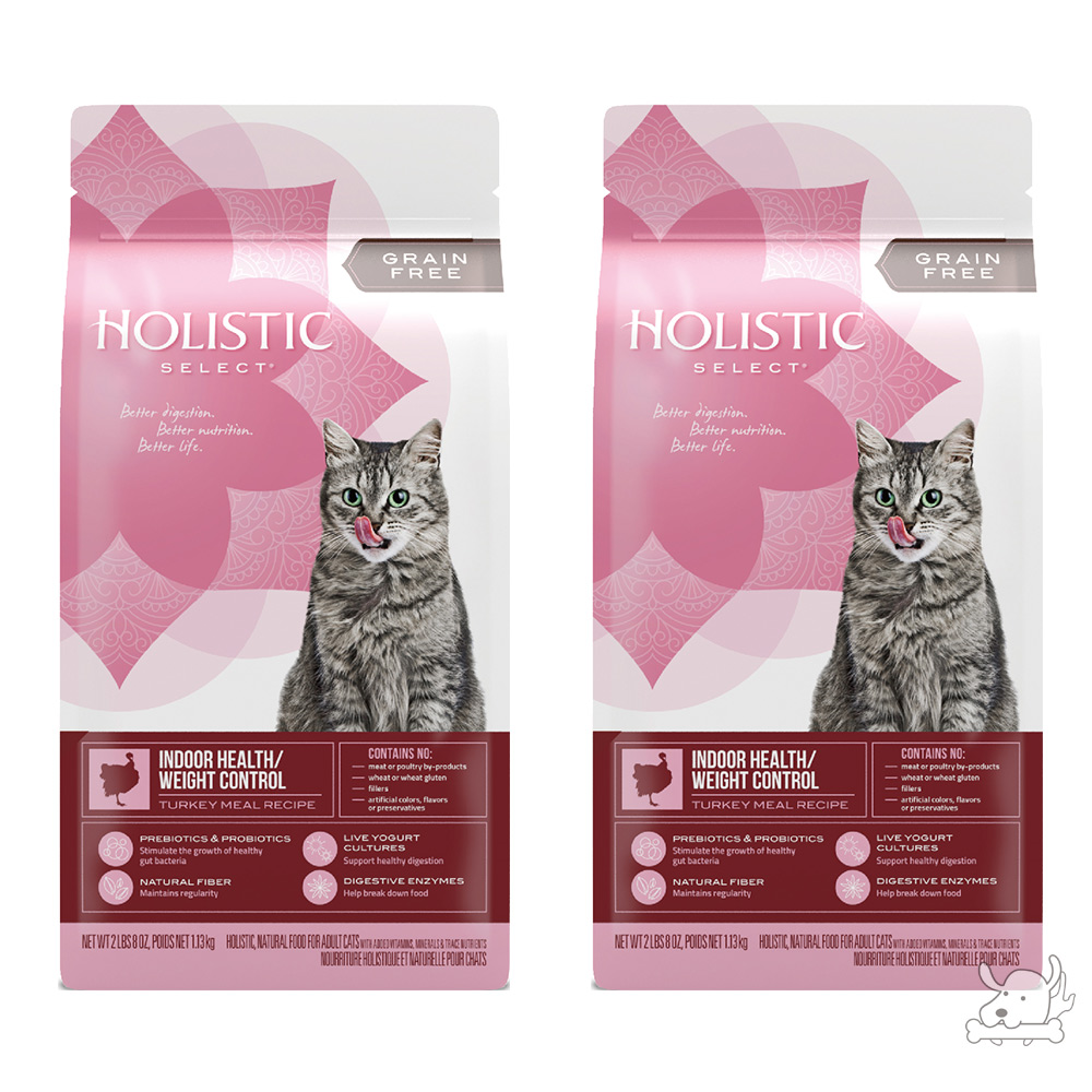 Holistic Select 活力滋 無穀室內貓-體重控制配方 5磅 X 2包