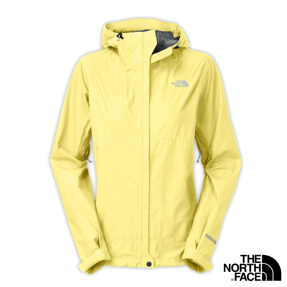 The North Face GT PACLITE防水防風連帽外套 黃 女