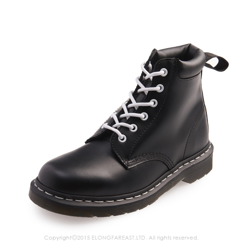 Dr.Martens-經典939 6孔亮皮馬汀靴-男款-黑