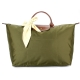 Longchamp 折疊大型水餃包(短提把/卡其綠色)-加贈帕巾 product thumbnail 1