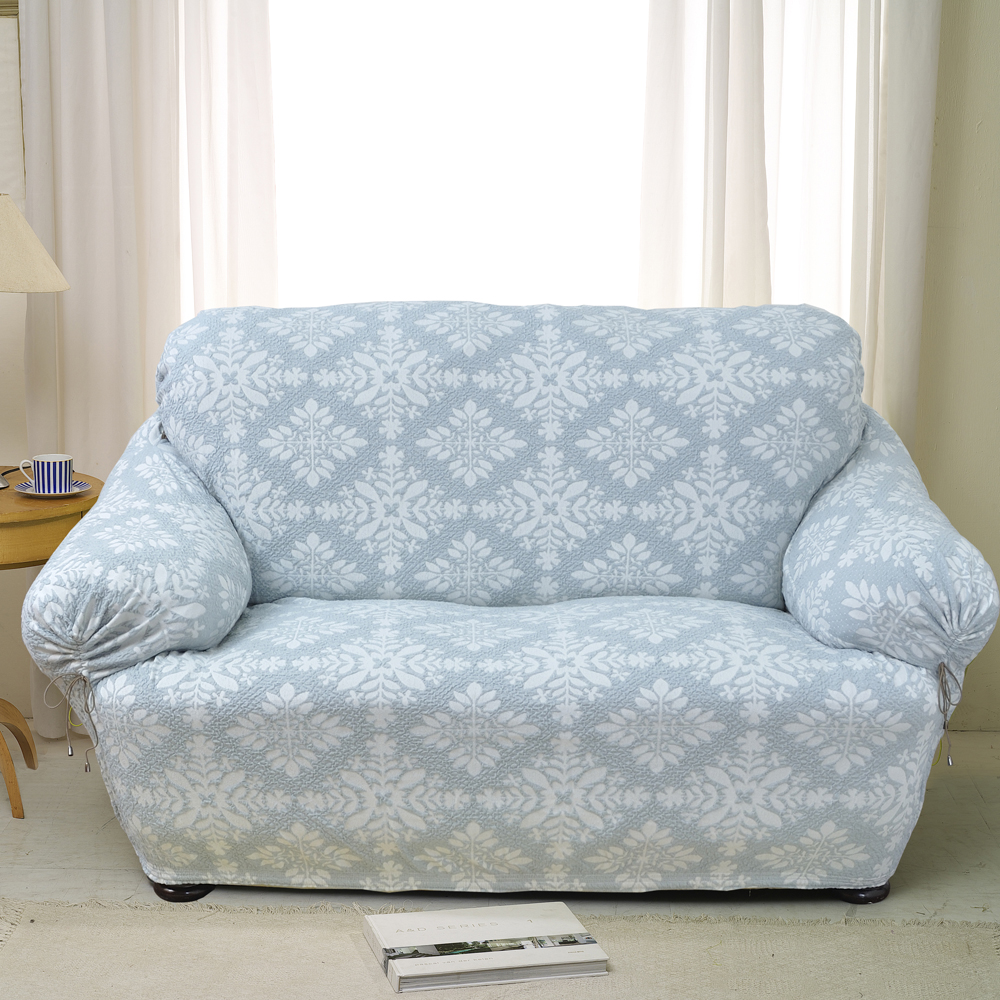 格藍家飾-費雪彈性二人沙發便利套綠雪