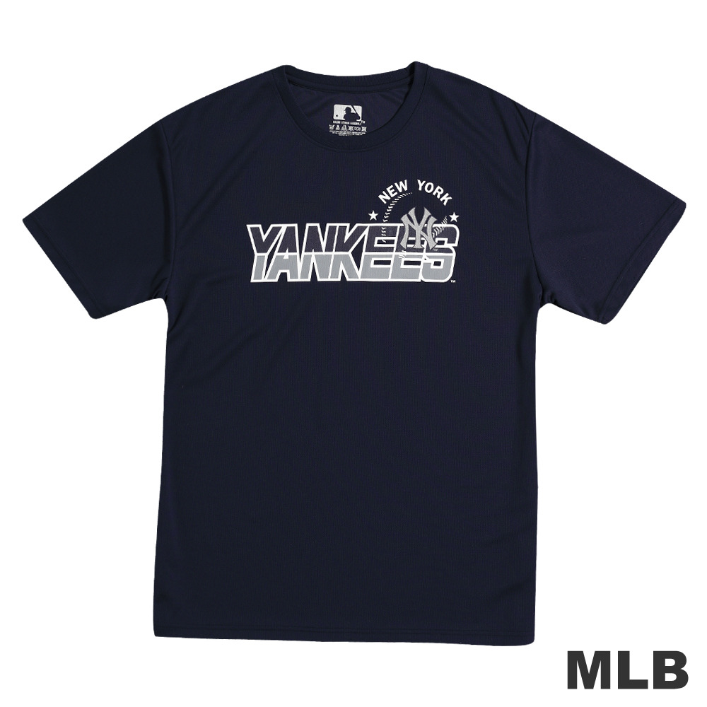 MLB-紐約洋基隊棒球風短袖T恤-深藍(男)