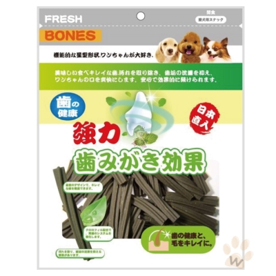 日本FRESHBONES 葉綠素螺旋型潔牙骨300g 1入