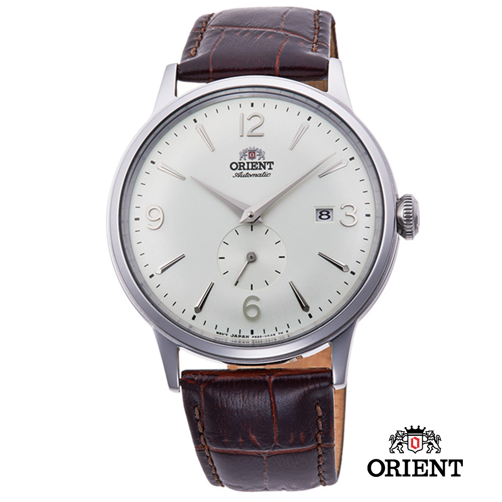 ORIENT 東方錶 DATEⅡ機械錶 銀框白面 皮帶款 -40.5mm