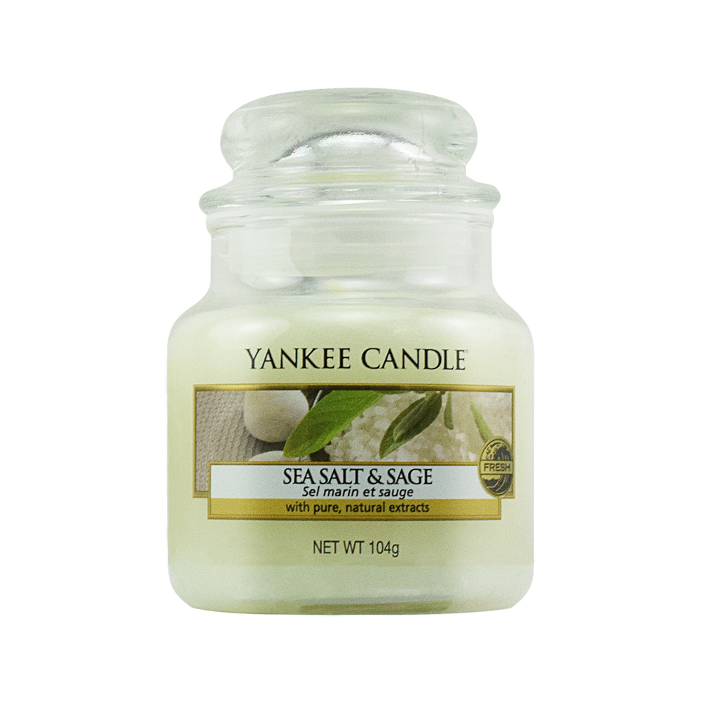 YANKEE CANDLE 香氛蠟燭-海鹽與鼠尾草104g