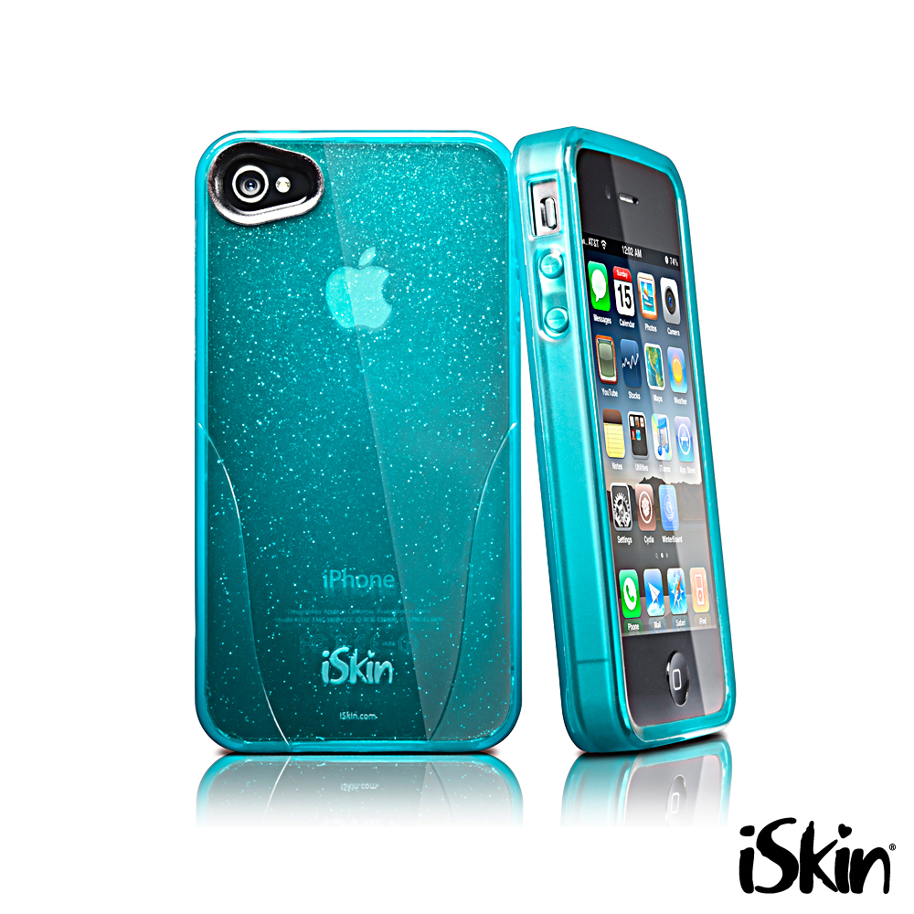 iSkin iPhone4/4S Glam 鑽石晶透抗菌 TPU 保護套