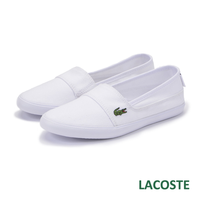 LACOSTE marice 女用休閒鞋/懶人鞋-白色