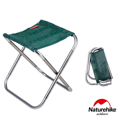 Naturehike L012超輕量便攜式收納鋁合金折疊椅 釣魚椅 綠色-急