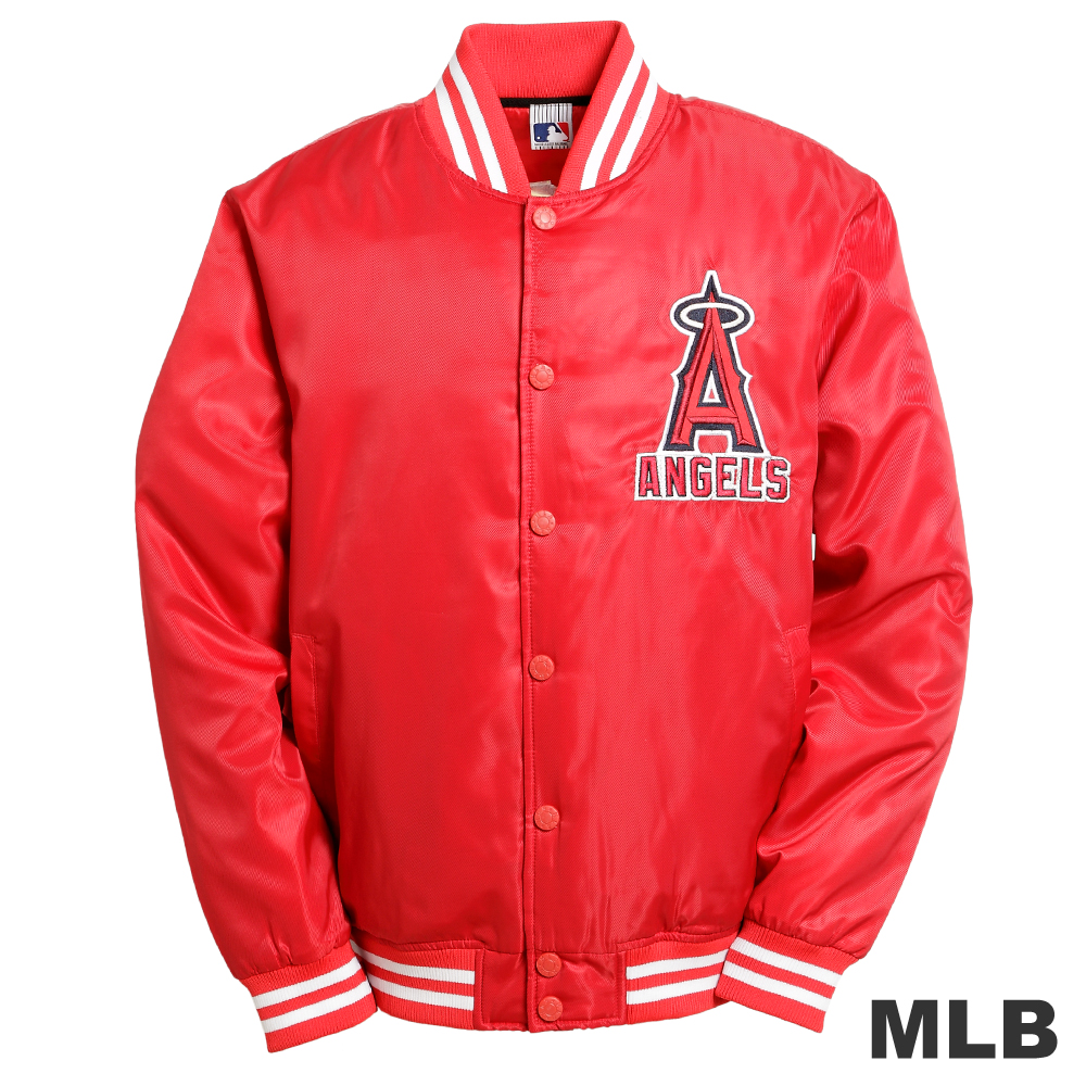 MLB-洛杉磯天使隊鋪棉棒球外套-紅(男)