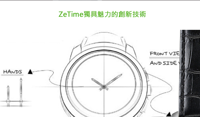 MyKronoz ZeTime 機械指針觸控智慧錶 -矽膠帶