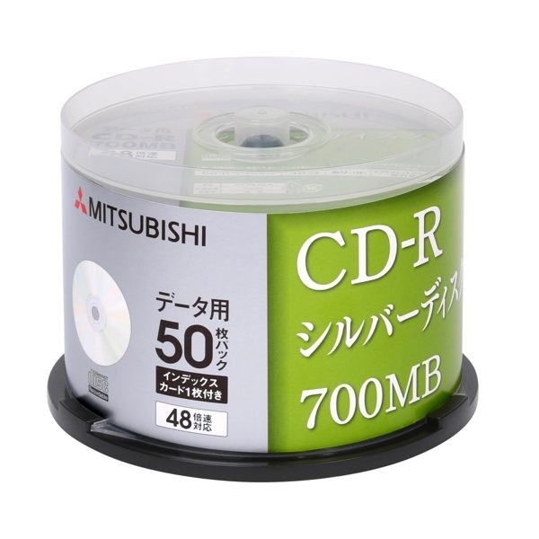 三菱 MITSUBISHI 日本限定版 CD-R 700MB 48X 光碟可燒錄片50片