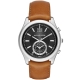 Michael Kors 爵士品味大日期計時腕錶-黑x咖啡/42mm product thumbnail 1