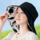 Sunlead 防曬寬緣護頸。吸濕速乾兩用式透氣紗網面罩遮陽帽 (黑色) product thumbnail 1