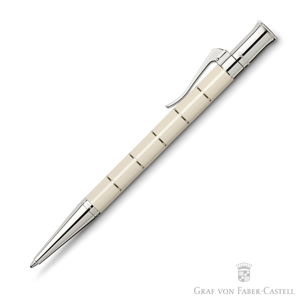 GRAF VON FABER-CASTELL 經典系列 象牙白環圈原子筆