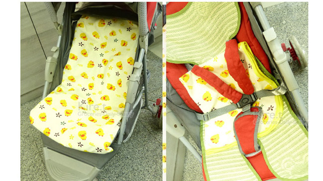 Kiret黃色小鴨透氣防水隔尿墊 60x70 嬰兒推車防尿墊