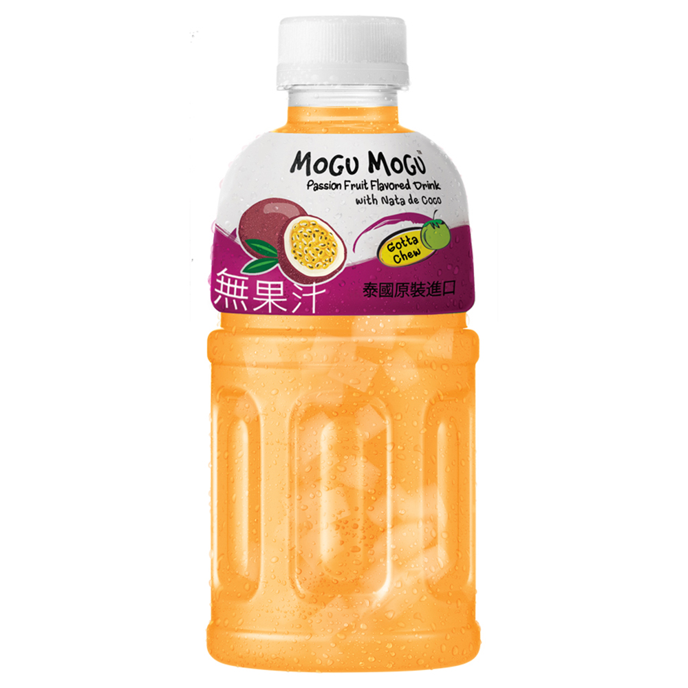 Mogu Mogu摩咕摩咕 椰果飲料-百香果口味(320ml)