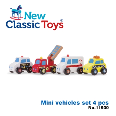 【荷蘭New Classic Toys】救援英雄小車隊 - 4car - 11930
