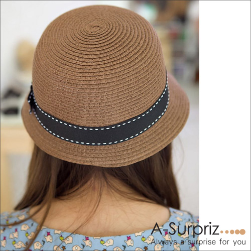 A-Surpriz 英倫典雅風情遮陽帽(知性咖)