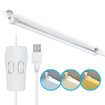 USB線控雙開關 磁吸式LED超薄燈管(3種色溫可切換)LI-07