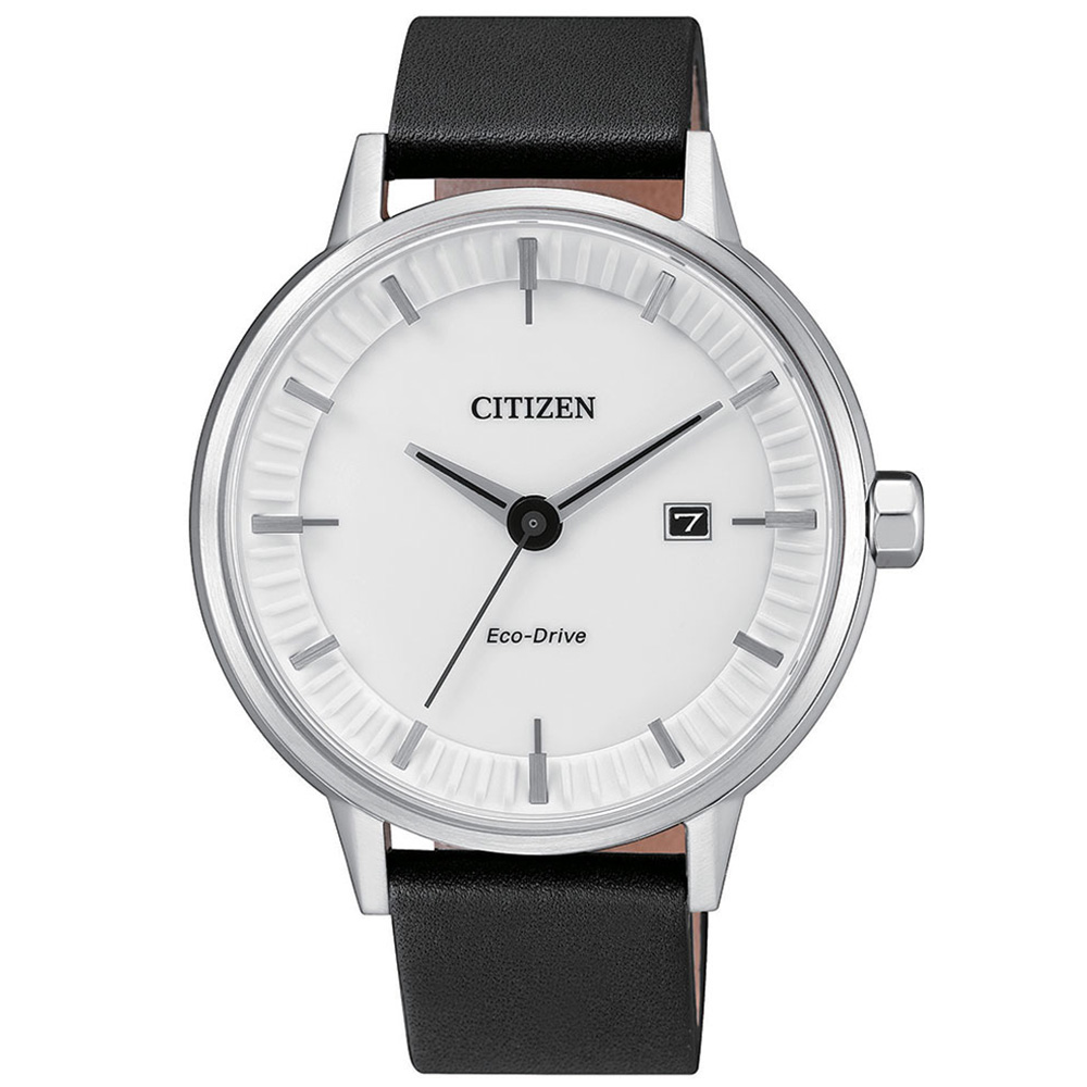 CITIZEN 星辰 俐落簡約 光動能男錶(BM7370-11A)-白/41.5mm