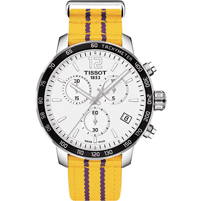 TISSOT 天梭 官方授權 X NBA ：洛杉磯湖人隊特別版腕錶 送禮推薦-42mm T0954171703705