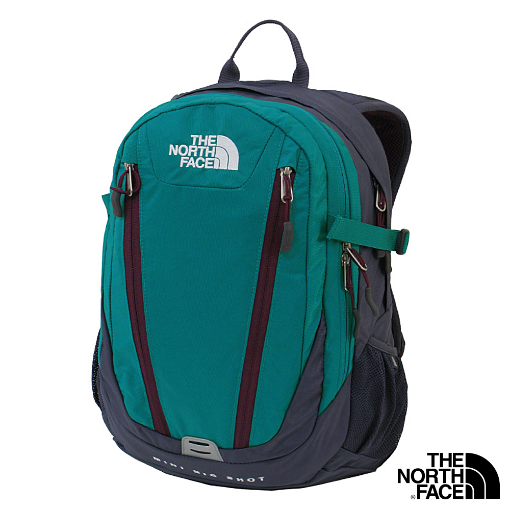 The North Face 20L 13吋電腦背包 響亮綠/灰石藍