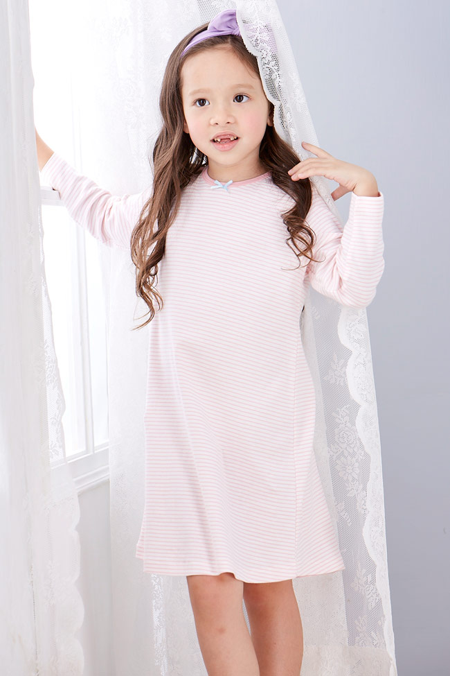 Little moni 純棉家居系列洋裝睡衣 (共4色)