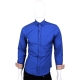 BURBERRY 藍色格紋細節設計長袖襯衫 product thumbnail 1