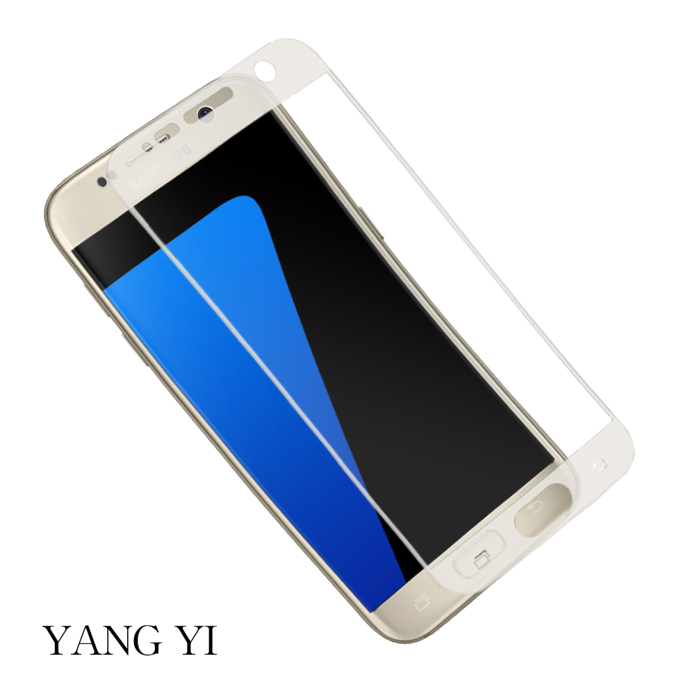 YANGYI 揚邑 Samsung Galay S7 滿版3D防爆防刮9H鋼化玻璃保護貼膜