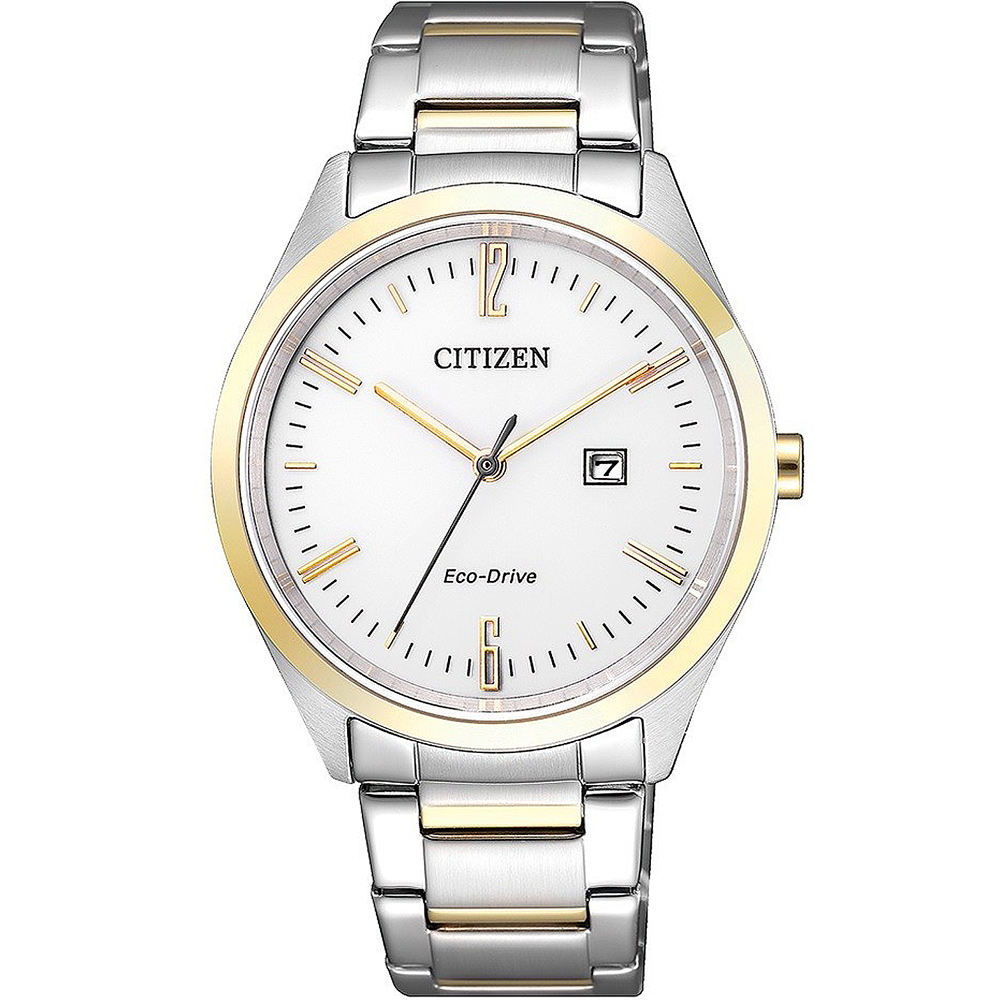 CITIZEN 星辰 典雅光動能女錶(EW2454-83A)-白x金色/34mm