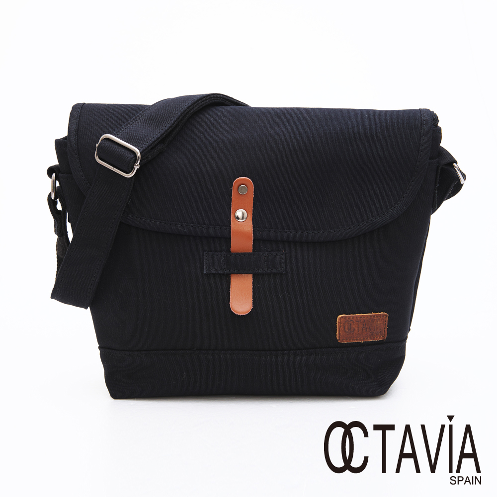 OCTAVIA 8 - 旅行行者 帆布插扣書包相機二用包- 文青黑
