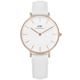 Daniel Wellington Classic清新經典真皮手錶-白x玫瑰金框/32mm product thumbnail 1