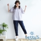 betty’s貝蒂思　縫線拼接剪裁長褲(藍色) product thumbnail 1