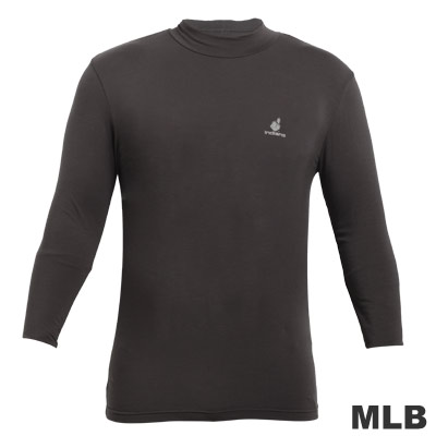 MLB-高領熱力棉T恤-深灰(男)