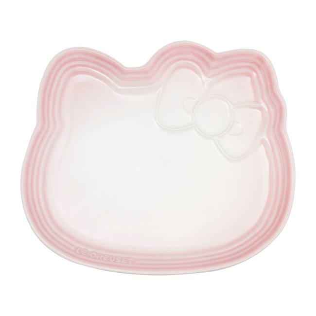 LE CREUSET x Hello Kitty瓷器造型餐盤(淡粉紅)