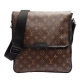 LV M56715 經典Monogram Macassar BASS MM磁釦翻蓋記者包 product thumbnail 1