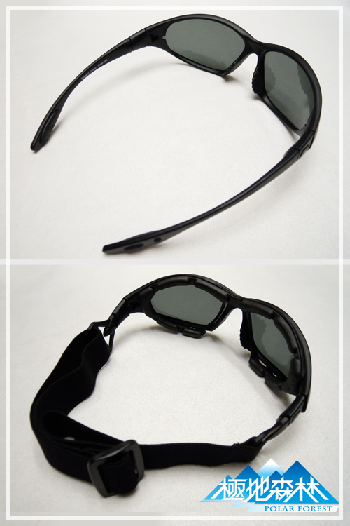 【極地森林】深灰色TAC寶麗萊偏光鏡片運動太陽眼鏡(7444) - 快速到貨